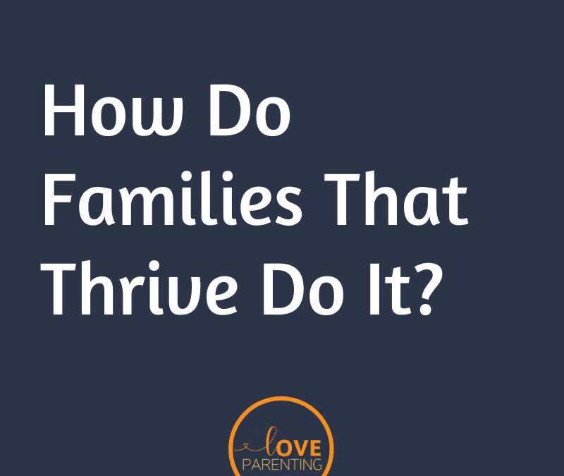 How Do Families That Thrive Do It?